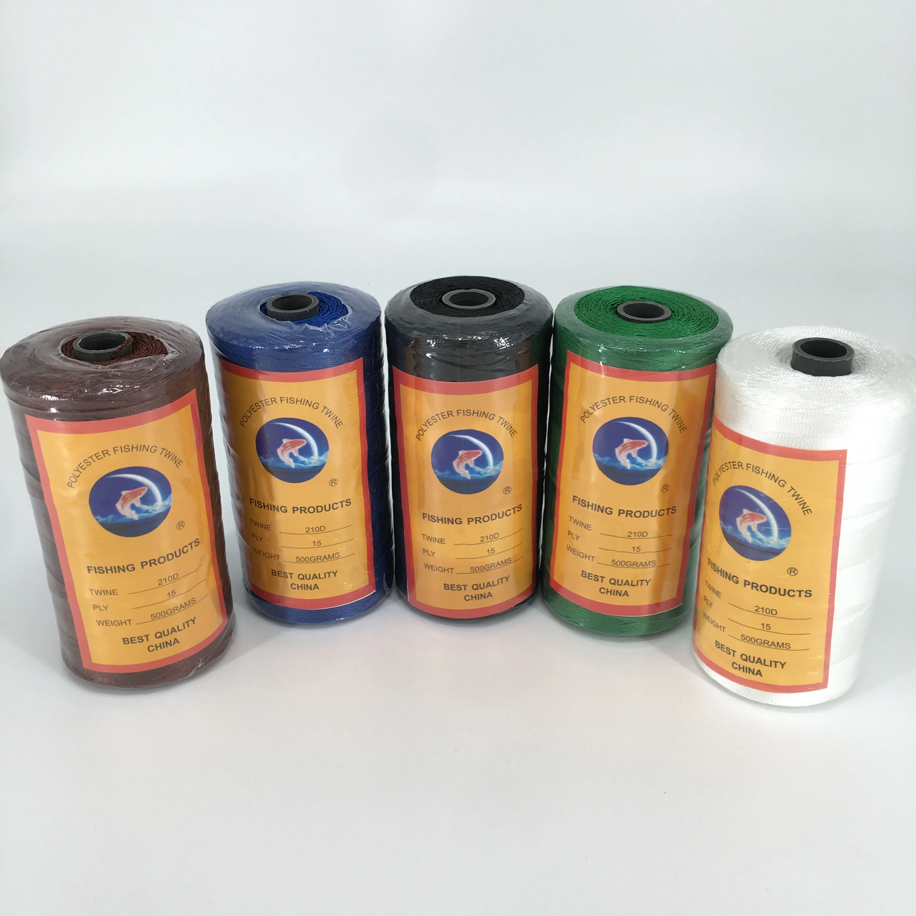 Wholesale sustainable 100 % nylon ring spun nylon fishing twine and twisted nylon twine