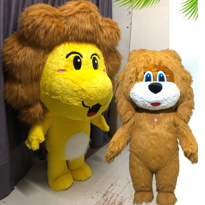 Cosplay Attractive Business Promotion Lion Animal Inflatable Panda Costume Hand-make Cosplay Suits