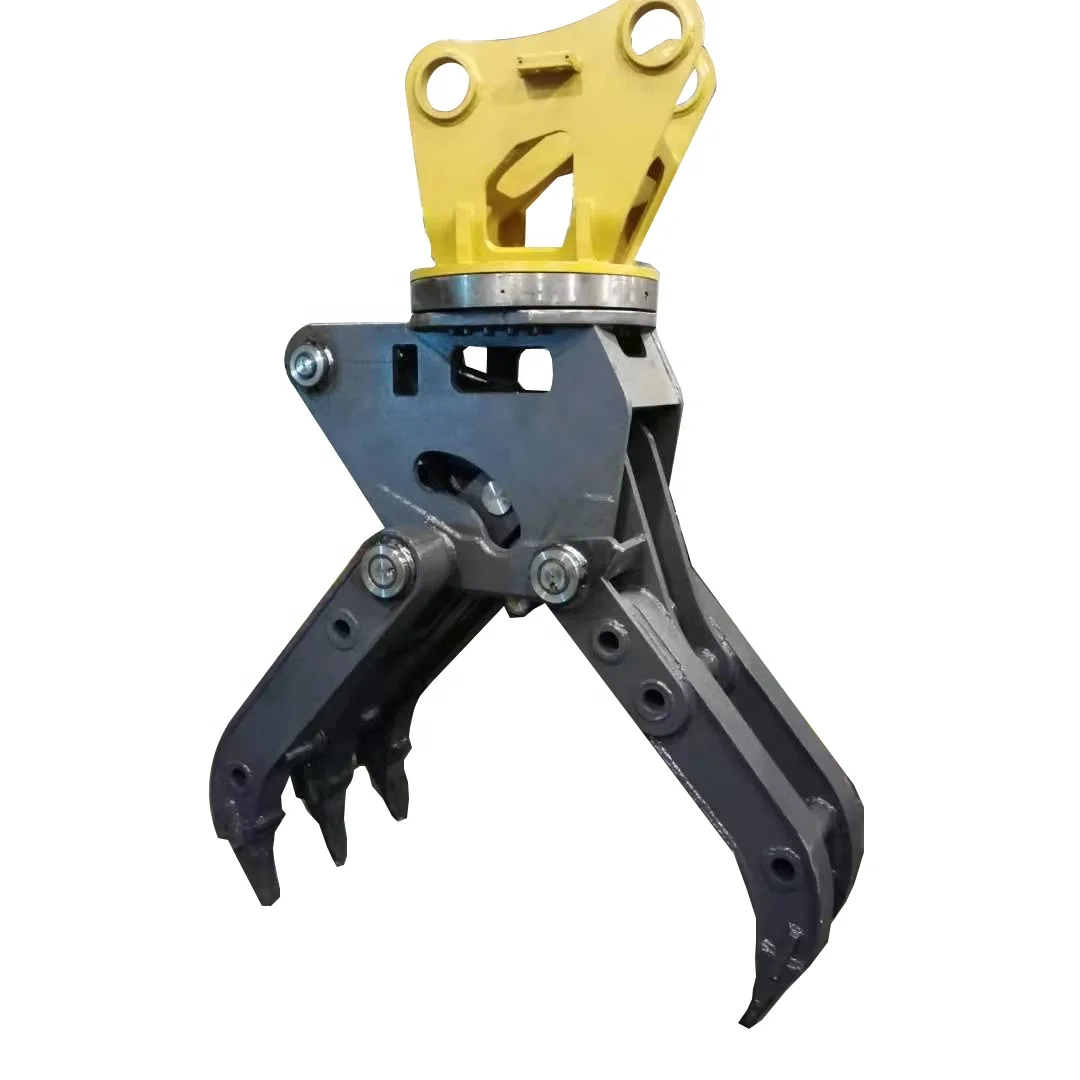 New Excavator-Mounted Single Cylinder Hydraulic Grapple Steel Grab for Construction Farm Home Use with Motor and Pump Engine