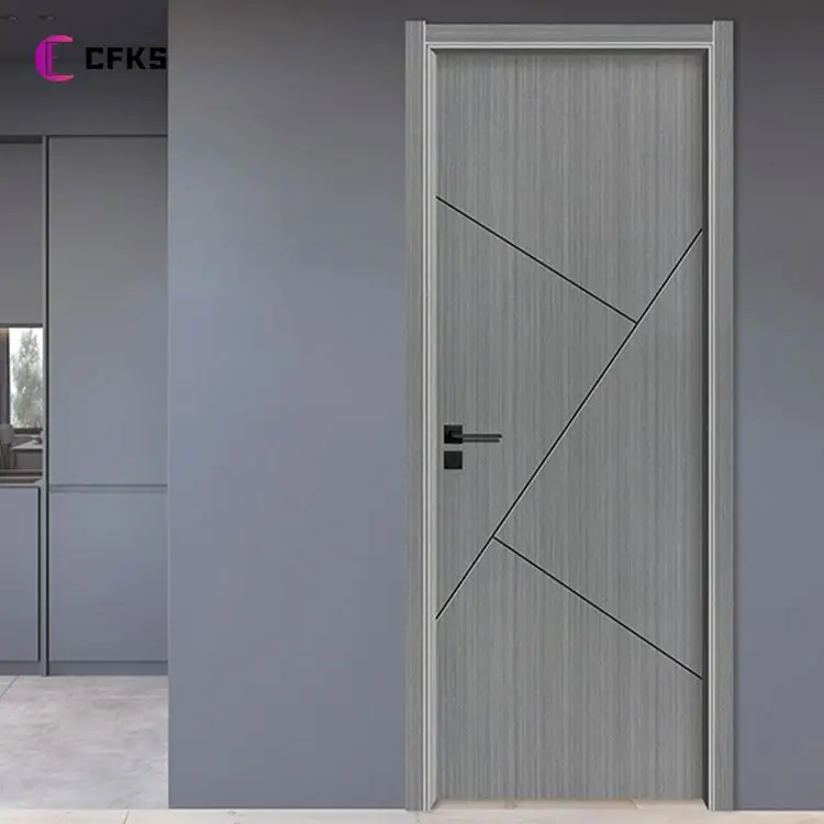 2022 Hot Sale Reasonable Price Wpc Door prehung solid interior internal wooden mdf melamine door