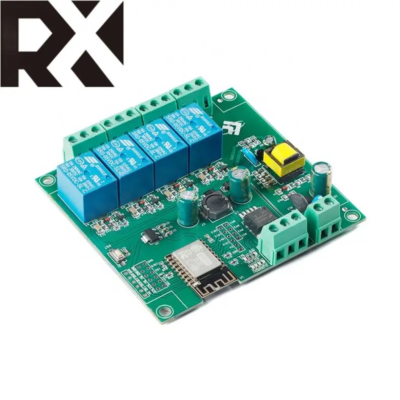 RX Top Sale 5V 4M AC IC  Power Supply Four Way ESP12F ESP8266 WIFI Relay Module