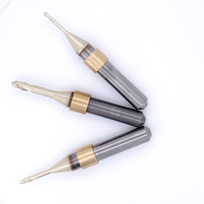 Dental Manufacturer Burs 0.3 0.6 1.0 2.0mm Diamond Coating Dental Cad Cam Milling Bur