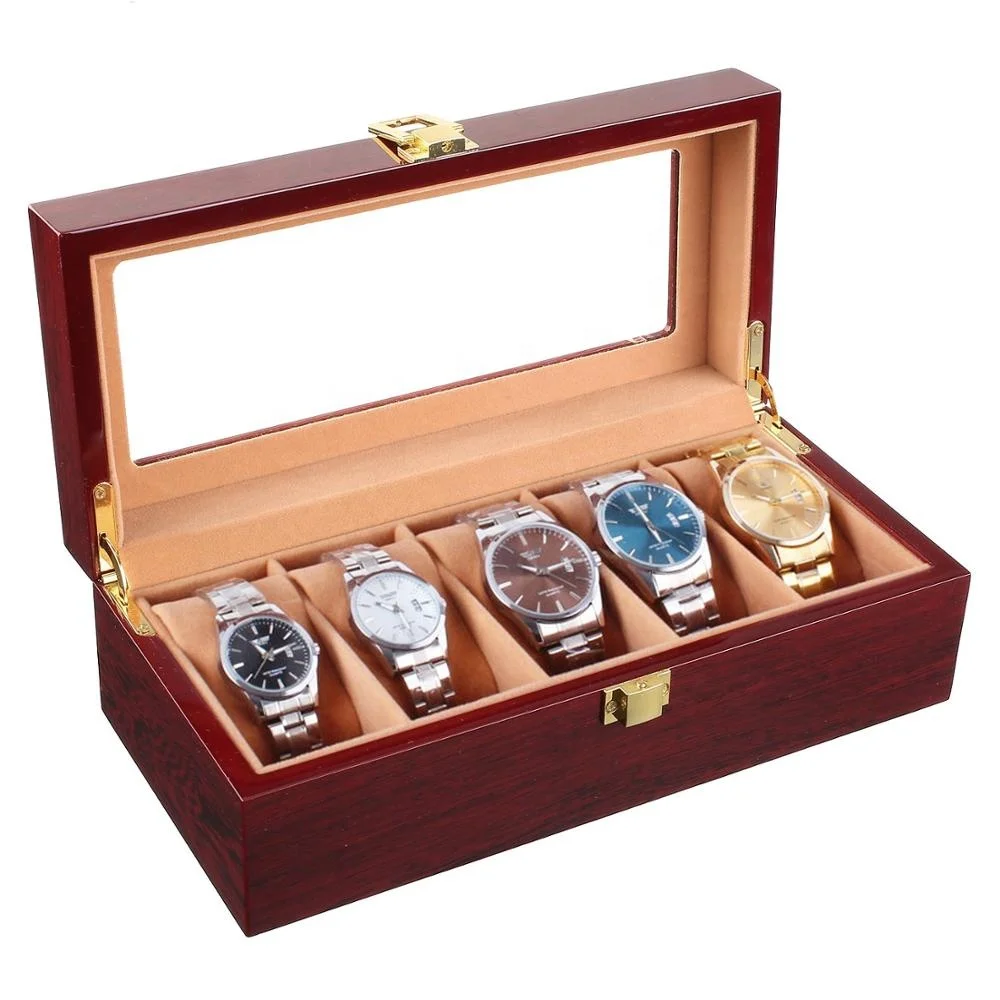 Wholesale Fashion Premium Watch Box Men Wooden Luxury Watch Box