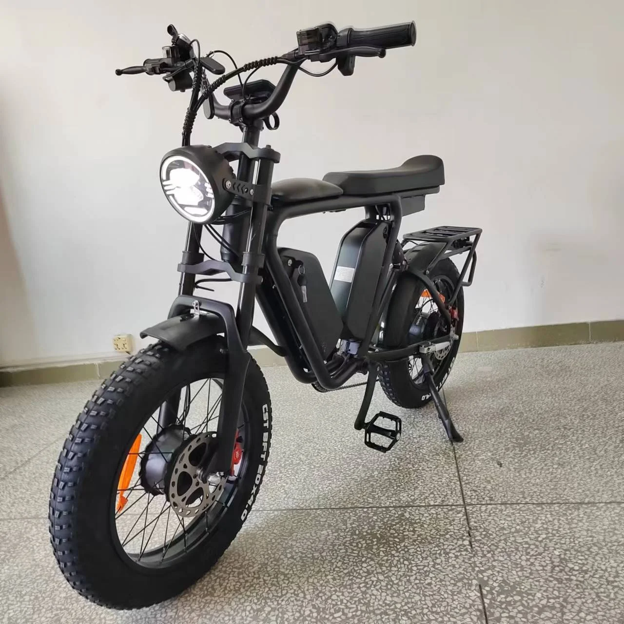 Электрический велосипед bafang двойной двигатель 48 в 1000 Вт x2 Корея Двойная Батарея 44 Ач масляный тормоз полная подвеска Длинные сиденья толстые шины