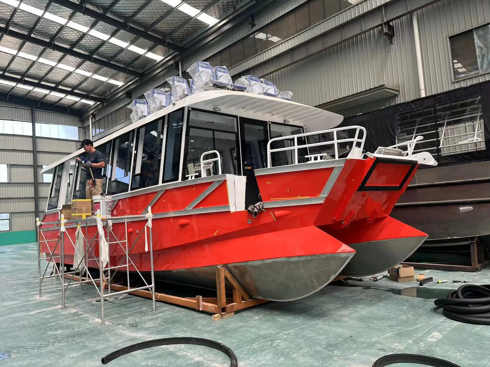 11.6m alloy ferry ship aluminum catamaran passenger boat for sale