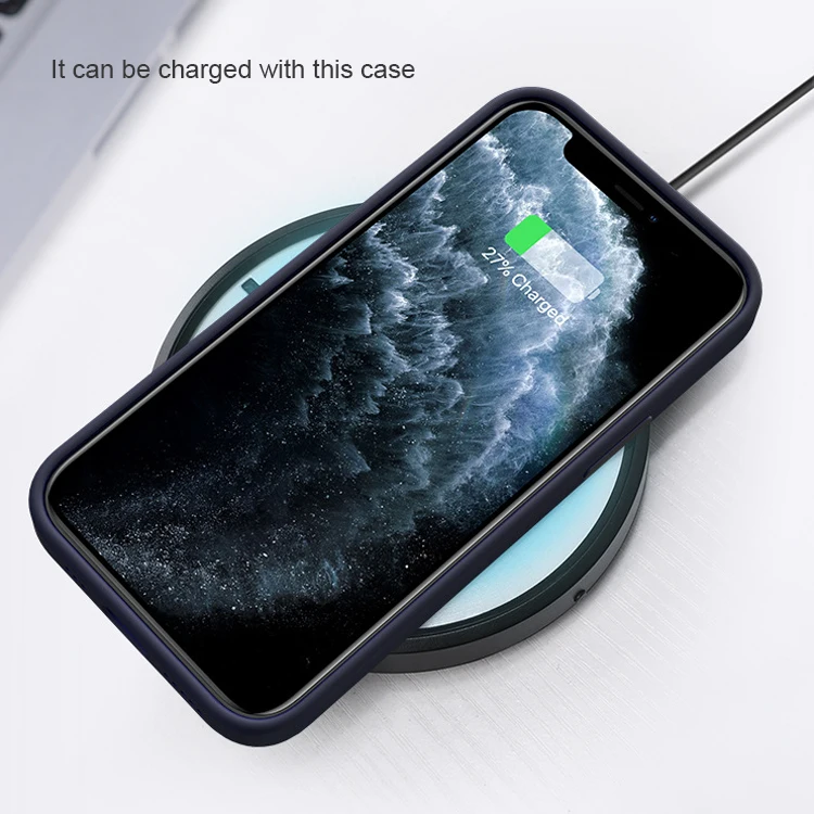 For iPhone 12 Rubber Cover Luxury Microfiber Rubber Liquid Silicone Phone Case For iPhone 11 12 Mini Pro Max Matte Silicone Case