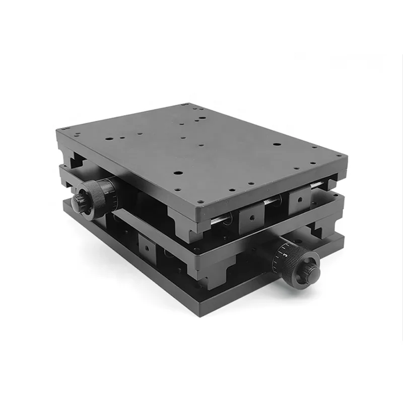 X50Y80mm 2D workbench two-axis workbench Manual mobile workbench For Laser marking engraving machine XY slide table