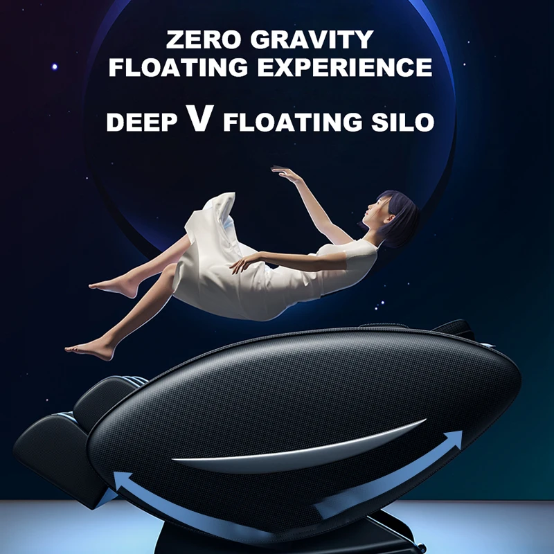 2022 new original design smart manipulator 3D 4D zero gravity SL track massage chair with bluetooth