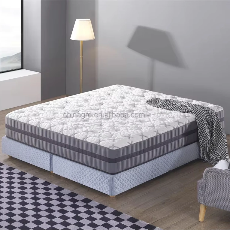 Mattress Sleep Matress Knitted Fabric Bed Memory Foam 33cm King Size Hard Foam High Density Foam Bedroom Mattresses In Box