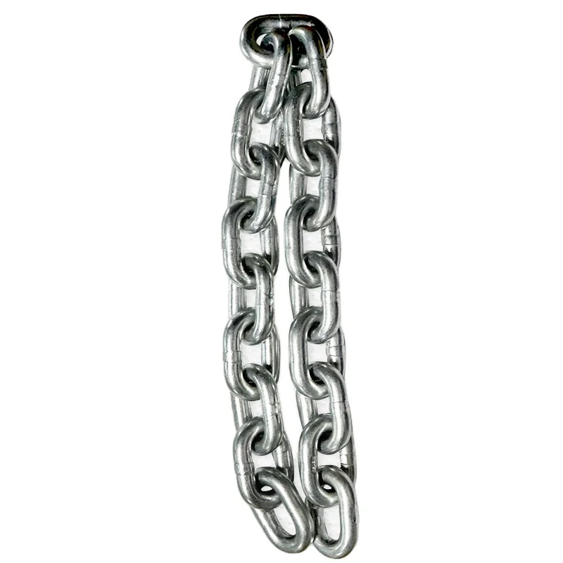 Galvanized chain 5mmX15mm heat treated G80 loading chain for lever block Iron chain factory supplier competitive price