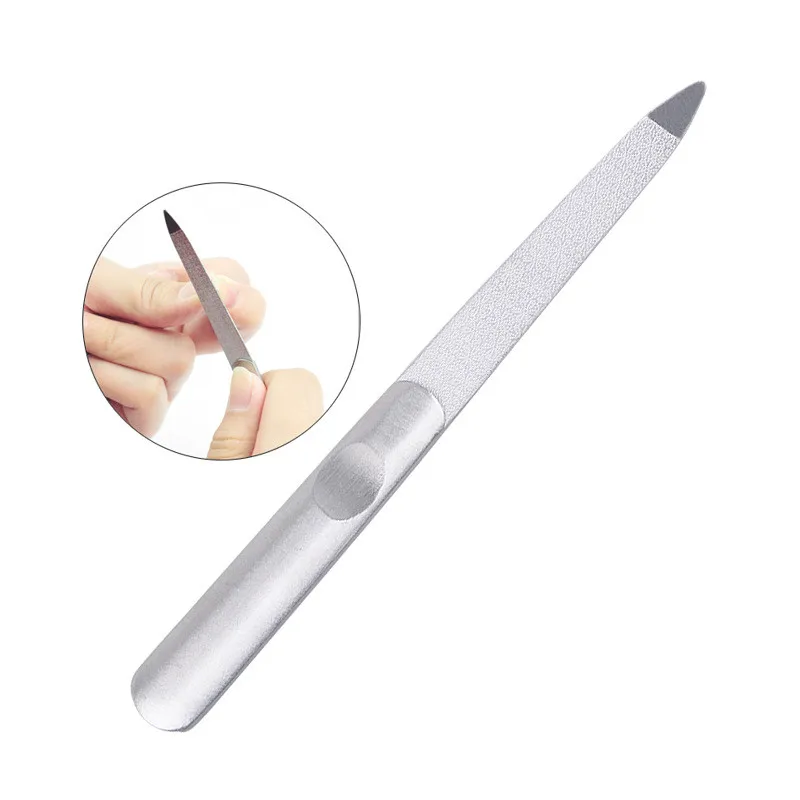 Nail Care Tool Manicure Stainless Steel Metal Emery Nail File