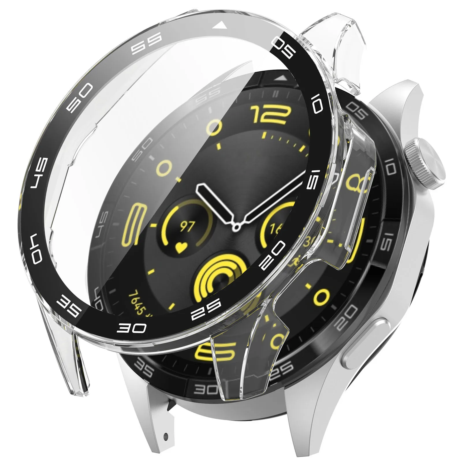 Прозрачный закаленный стеклянный чехол для Huawei Watch GT4 46 мм