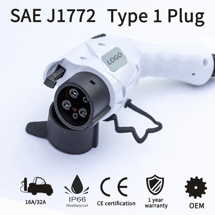 Wholesaler 16A 32A mode 3 Portable EV Charger IP67 type 1 to type 2 EV Charging Cable