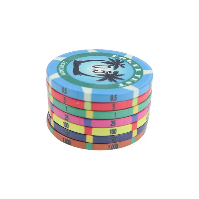 Any Design Can Coconut-tre Poker Chips With Custom Print Poker Chip Keramik Design of Chips Poker Ceramic for Casino Playing