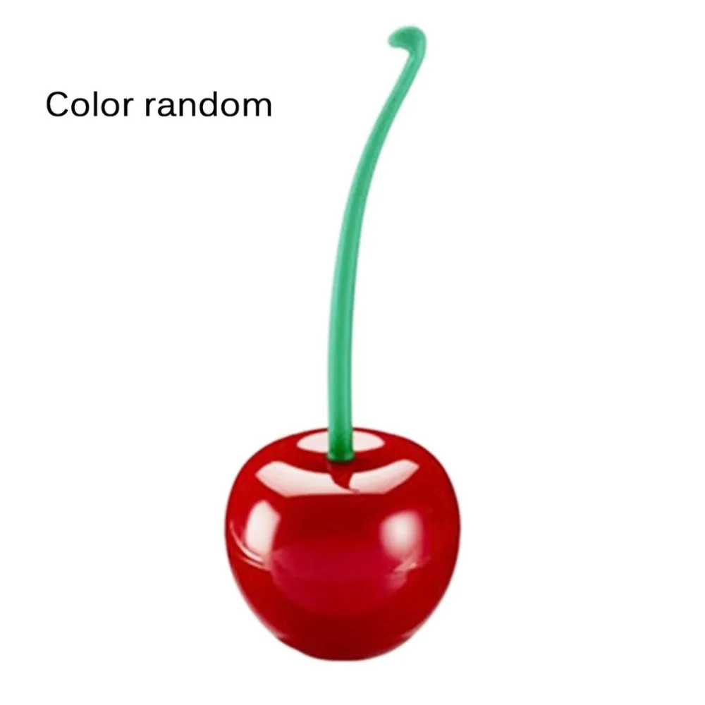 Creative Lovely Cherry Shape Lavatory Brush Toilet Brush & Holder Set Mooie Cherry Vorm Toilet Borstel