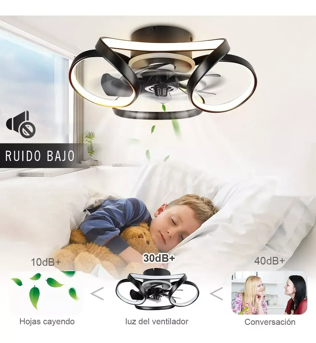 Modern Ceiling LED Lights for Home Bedroom Living Room Fixtures Round remote controller led ring lamp with fan