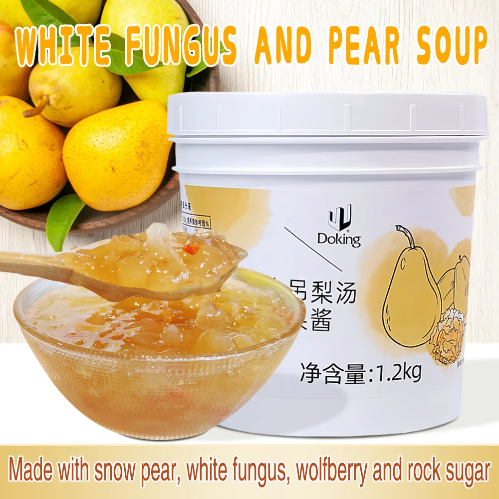 Doking Jam Factory продает сырье для пузырчатого чая десерт молочный чай белый грибной суп джем