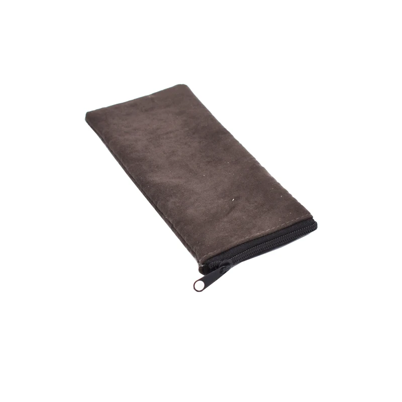 suede fabric eyeglasses case custom glasses pouch zipper glasses cases