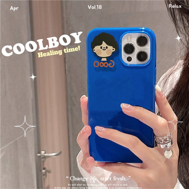 Anti-drop Personalized couple avatar mobile phone case for iPhone 12 pro max 13pro