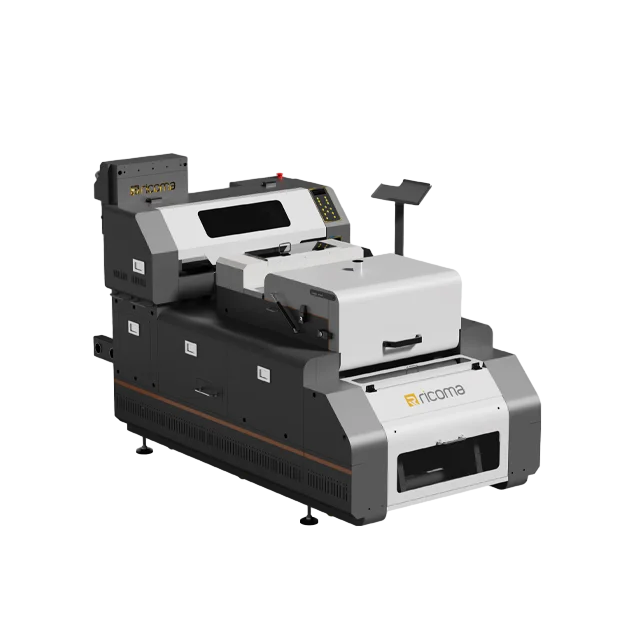 RiCOMA A3 DTF printer printing machine with  epson I3200 2 printing heads 30cm width printing area