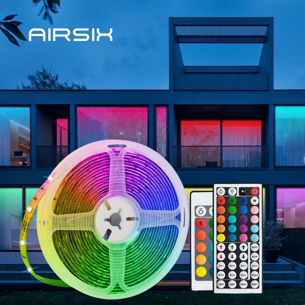 Remote Control Outdoor Dimmable Colorful Light Strip Waterproof Tuya Smart WIFI Wireless SMD Bar Camping LED Strip Light