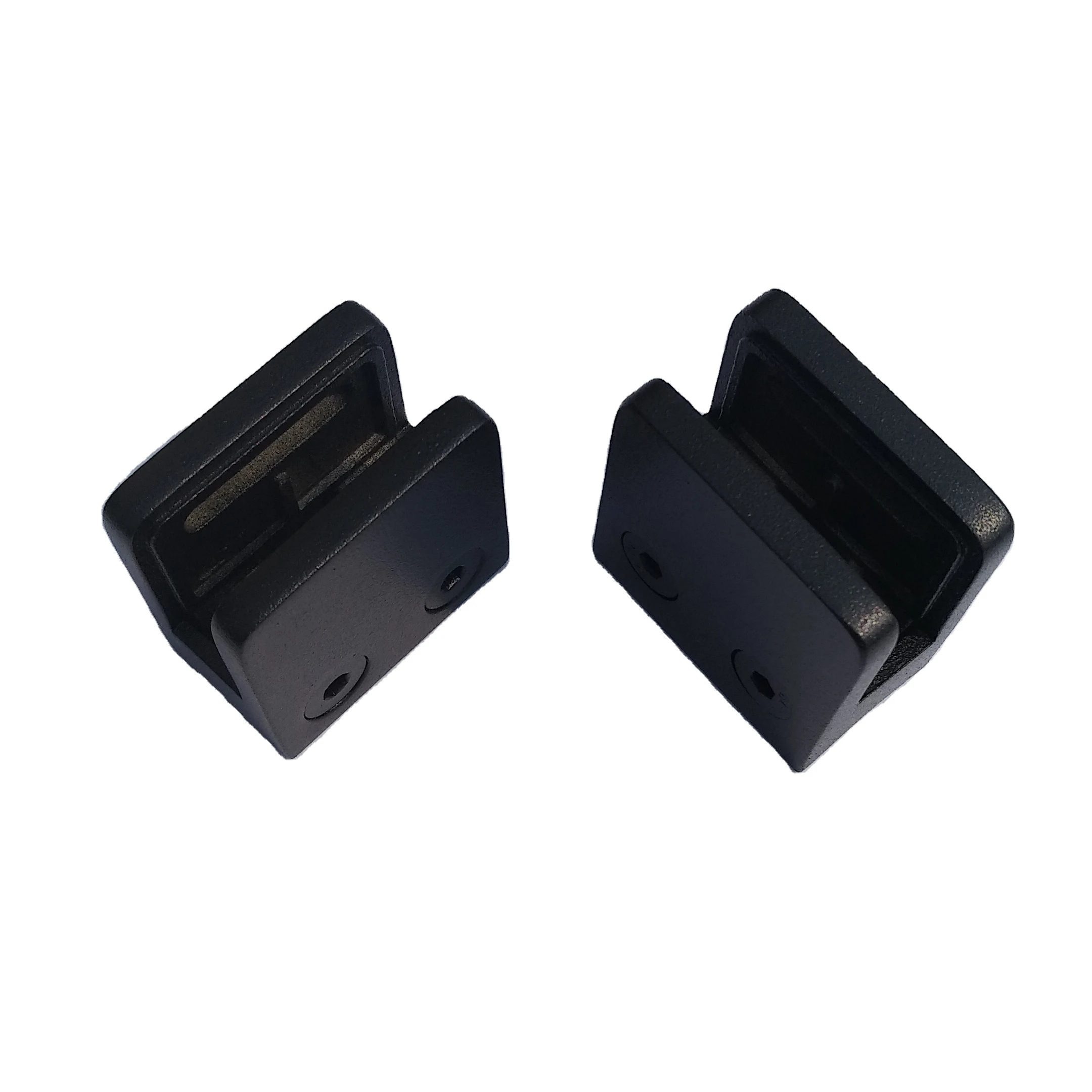 black stainless steel glass Bracket For 6-12mm Glass Balustrade Handrail Railing Glass Clamp