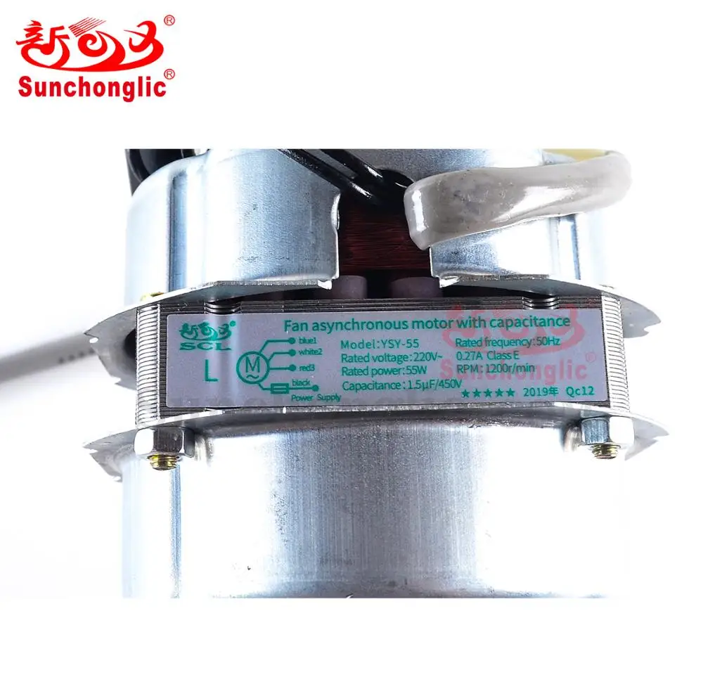 Sunchonglic aluminum coil 16 inch 55w fan spare parts electrical fan motor for table fan