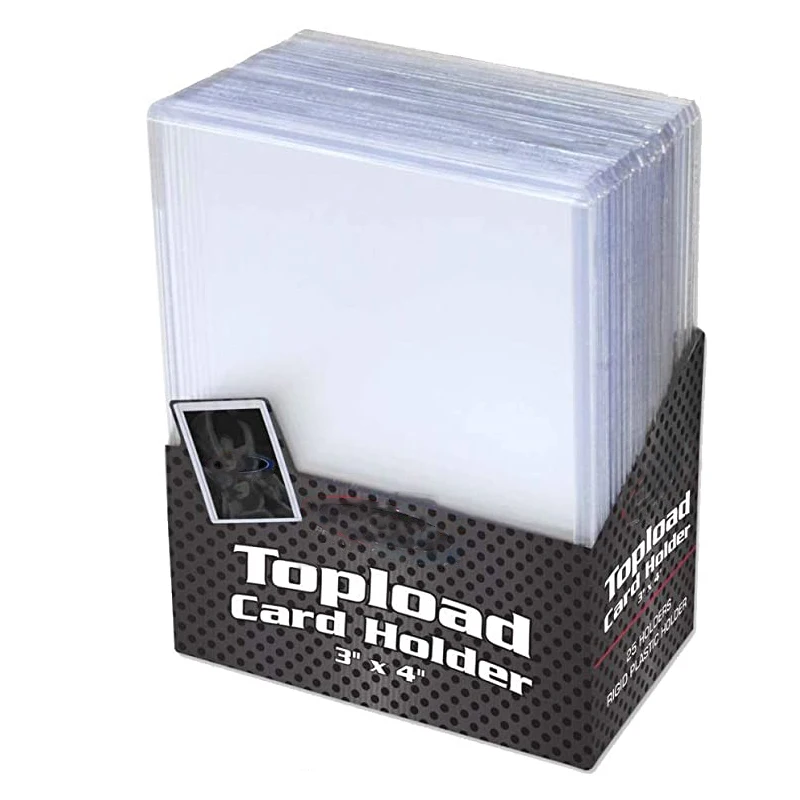 
Custom 35PT 50PT 75PT 100PT PVC Cards Holder Sleeve Top Loader 3x4 ID Card Sleeve Toploader 