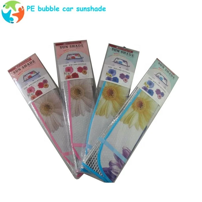 Reflective PE bubble sunscreen universal 130x60 cm car front window sunshade