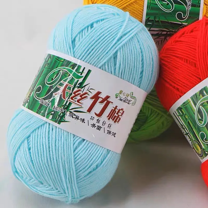100% Hand-Woven Bamboo Cotton Yarn Blend Knitted Socks White Crochet Acrylic Socks with Recycled Feature for Sewing and Weaving
