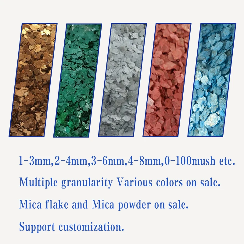 Epoxy Floor Paint Flakes Coating Colored Dyed Mica Flakes