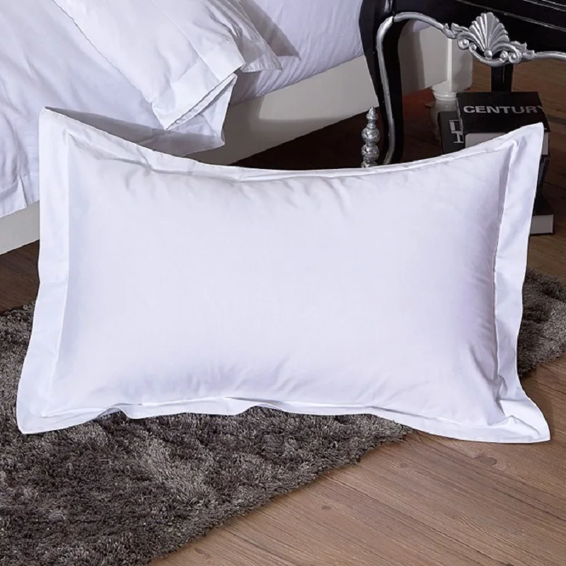 100% Cotton Flat Bed Sheets Single Twin Double Queen King Hotel Bed Coverlet Set White