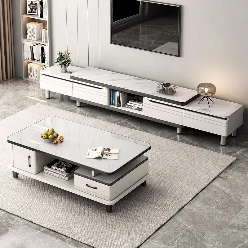 Premium Quality   Tv Stand Bright Black Wholesale Cabinet With Doors Luxury Living Room Home Furniture