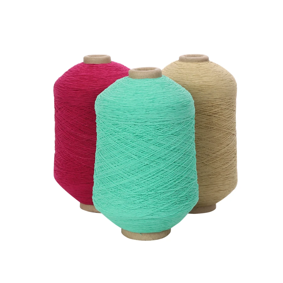 China manufacturer spandex 210D double covered polyester yarn 150D for shoe upper knitting