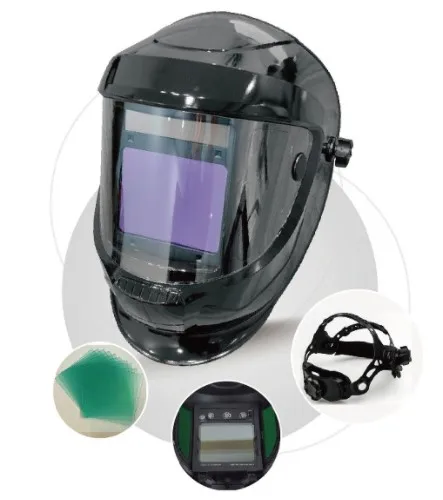 Custom large view size 4 sensors best quality iron man face eye protection auto darkening helmet