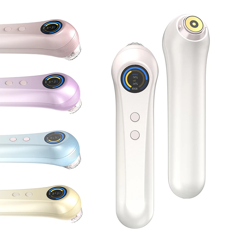 Portable Household Facial Skin Detection Meter Smart Sensor Beauty Device Customizable Skin Hydration Oil Analyzer