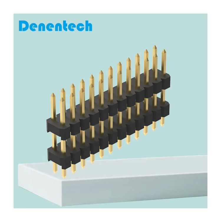 Custom pin box header Dual row straight pin header Connector 2.54mm Pin header for PCB Board