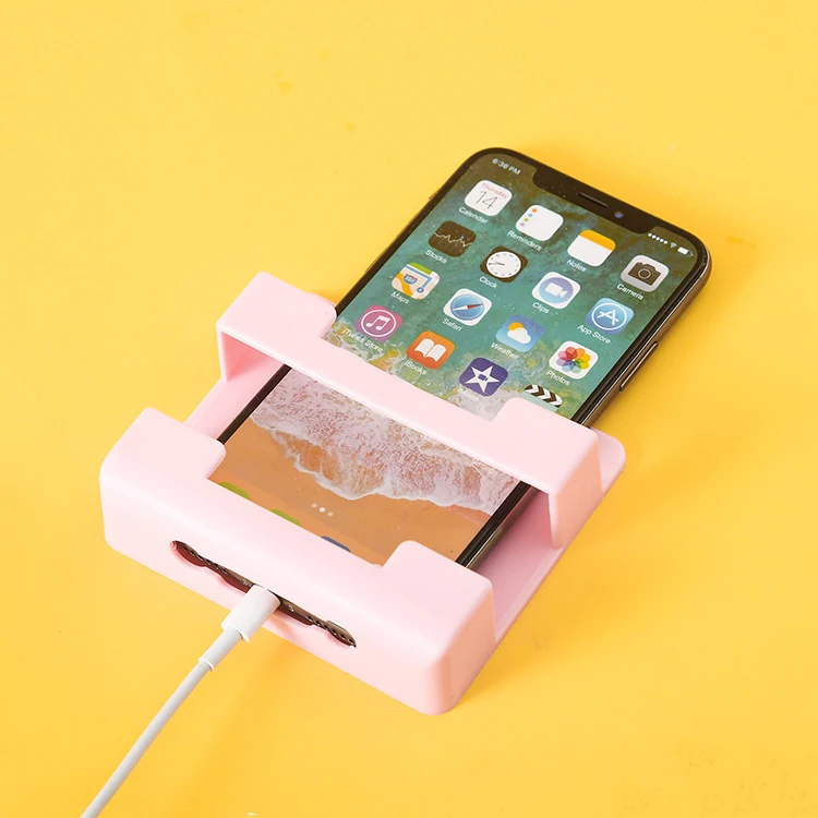 Wall Mounted Storage Box Remote Control Storage Organizer Case For Mobile Phone Plug Holder Stand Rack