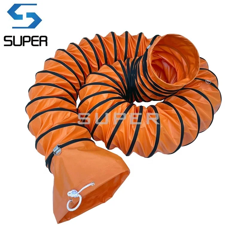 PVC Material Soft Flexible exhaust hose For Air Smoke Gas exhausting