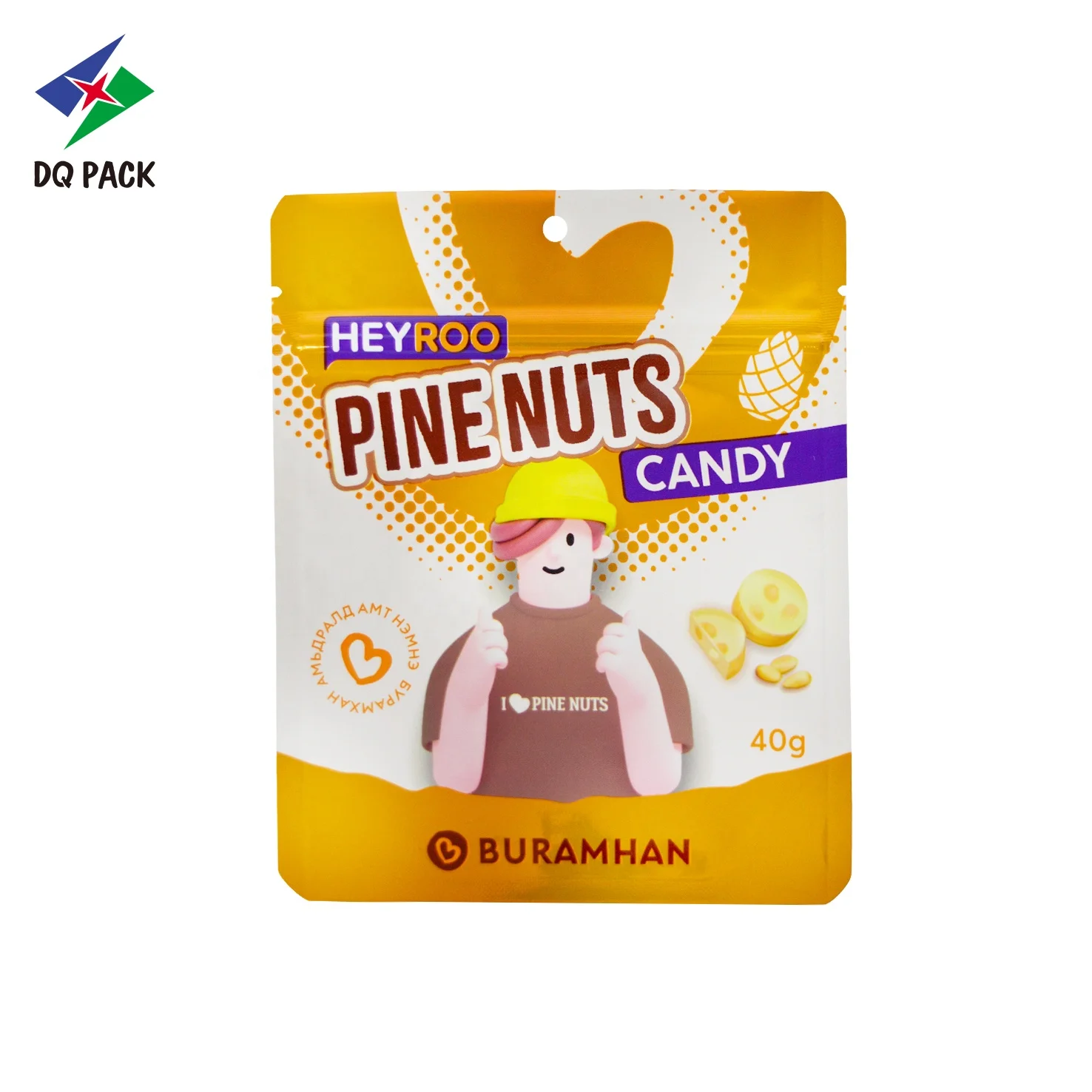 DQ PACK Custom Printed Smell proof 7g 14g Candy  Sweet  Mylar Bag