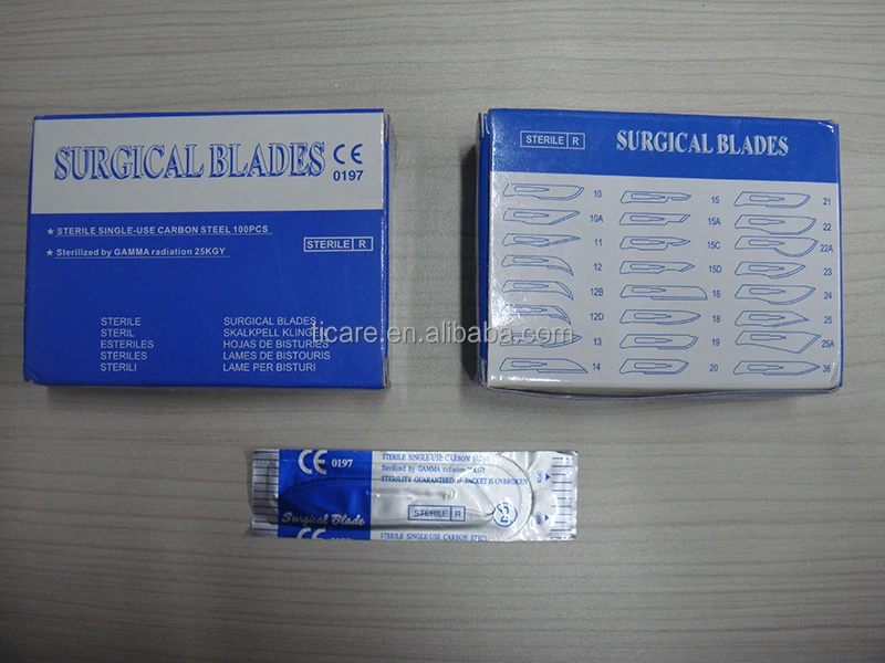Stainless steel Knife Blade Carbon Disposable Surgical Scalpel Blades
