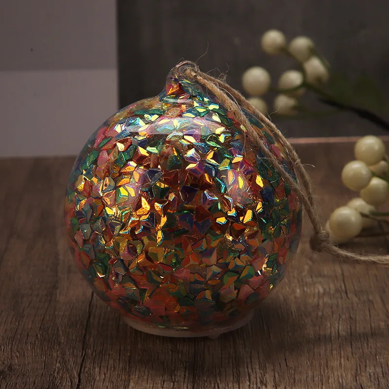 Christmas Painted Ball Window Shopping Mall Christmas Tree Decorations Pendant custom christmas balls led