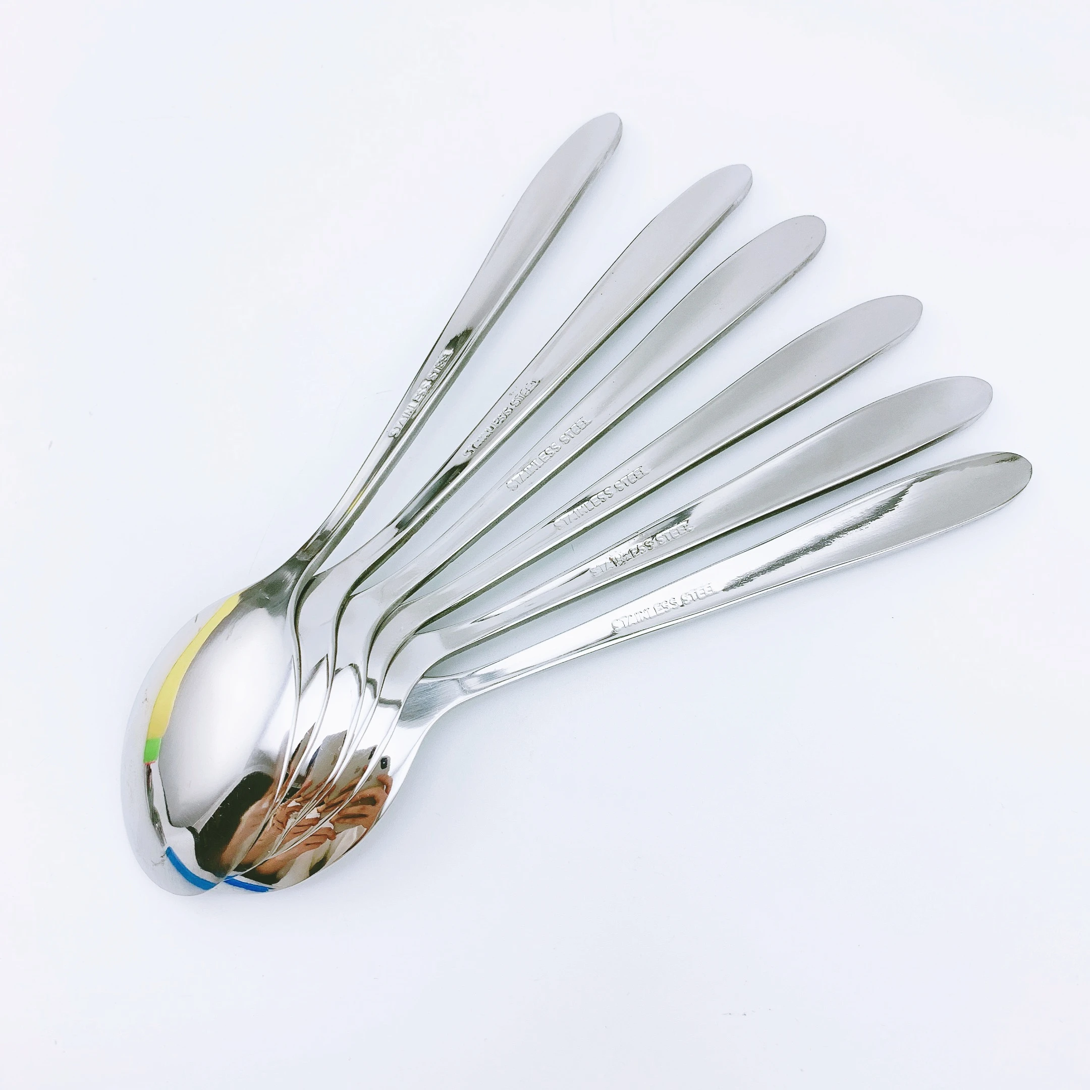 Classic style set of spoons portable cutlery set silver spoon vintage cutlery spoon stainless steel for home kitchen