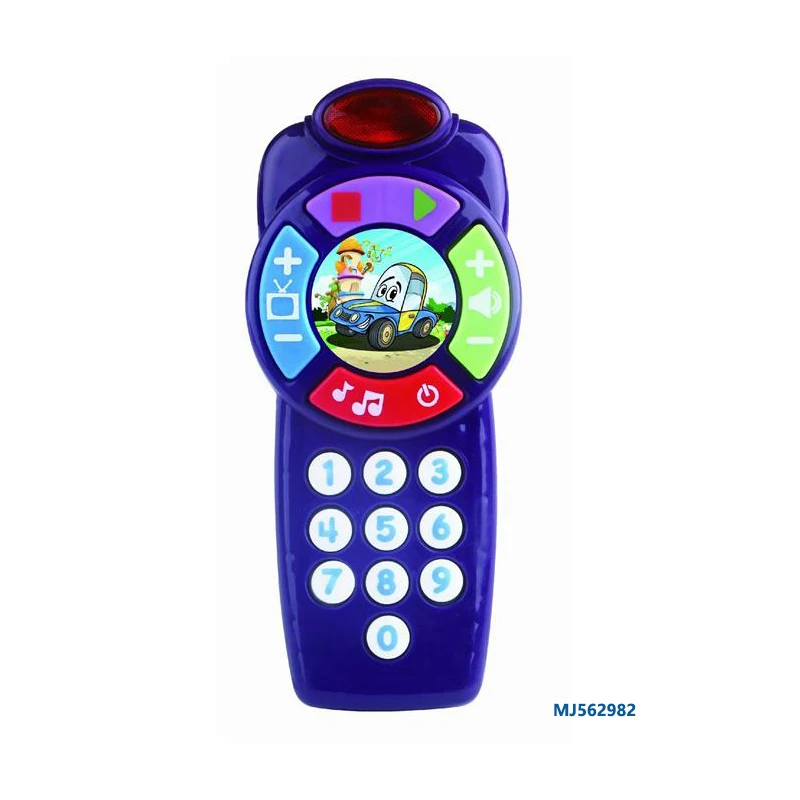 New Style Whole sale Toddler Educational Game Cartoon Mini Musical Light Felt Baby Mobiles Smart Phone Toy Box For Kid