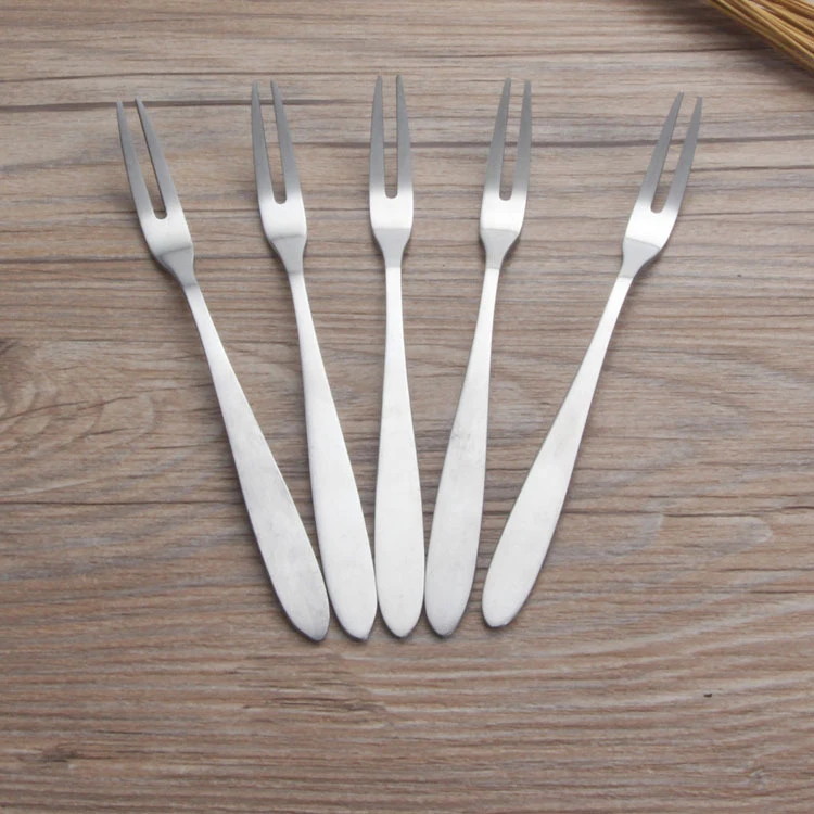 high quality Wholesale Stainless Steel 18/8 Flatware Pizza Moon Cake Fruit Forks