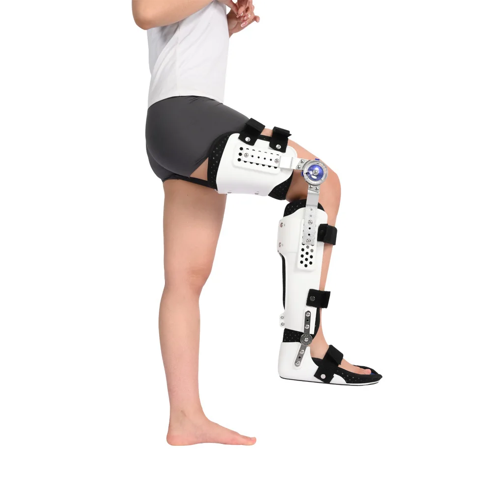 Knee Ankle Foot Support Brace Exoskeleton Orthosis Splint Lower Limb Adjustable Leg Stabilizer