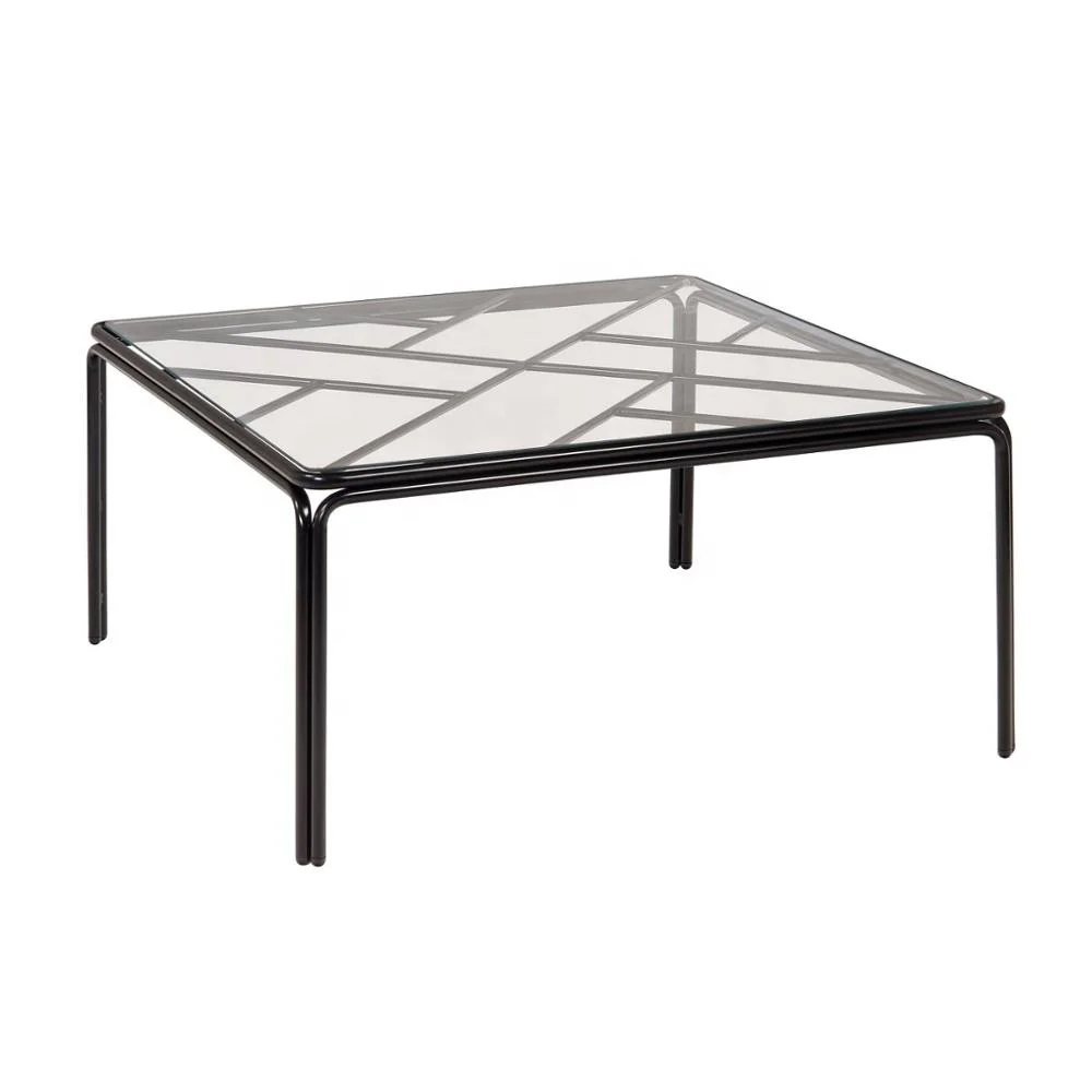coffee tea table tempered glass top table