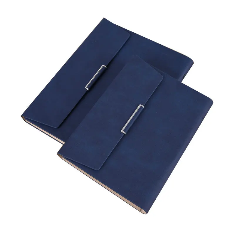 A5 Soft Leather Notebook Customized Supplier Multifunctional Notepad Leather Three Fold Loose Leaf Notebook Set Customized