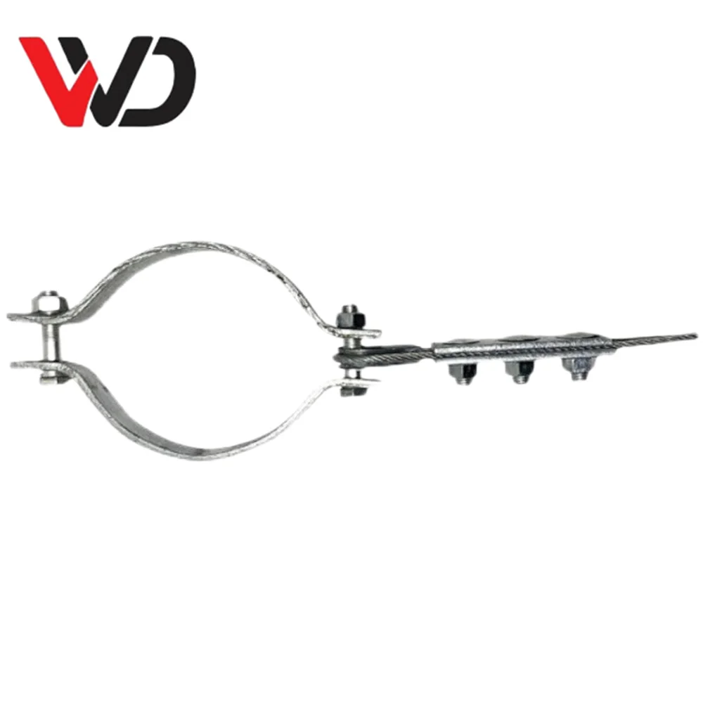 Pole Line Hardware Parallel Groove/Curved/Straight Single/3 Bolts Heavy Duty Wire/Cable Suspension Guy Clamp
