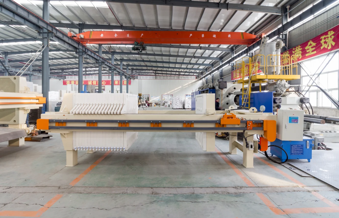 Steel plant sewage treatment chamber filter press